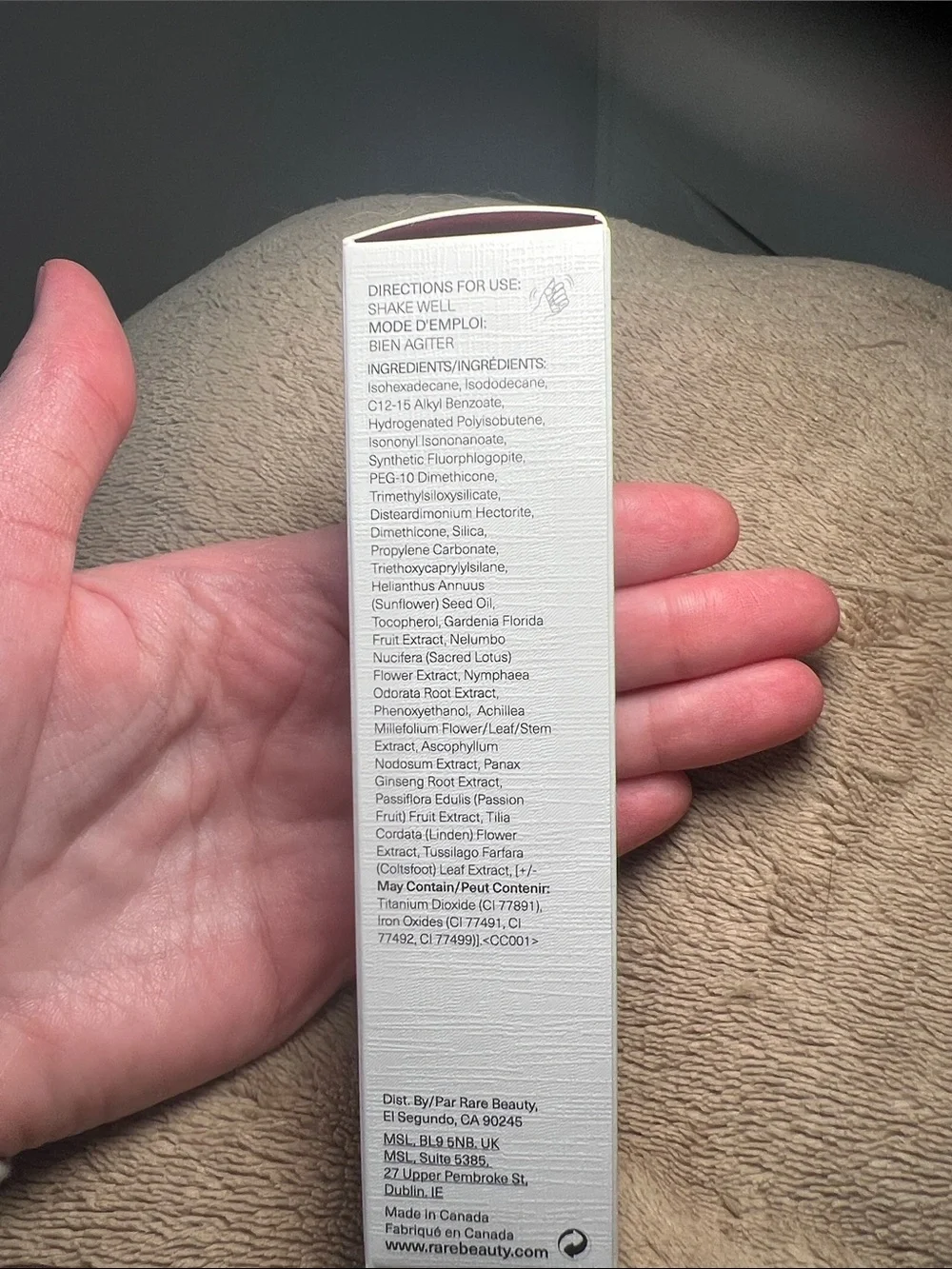 NIB Rare Beauty Liquid Touch Weightless Foundation 210N